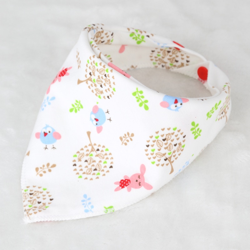 Baby Bibs Cotton Triangle Double Layers Cotton